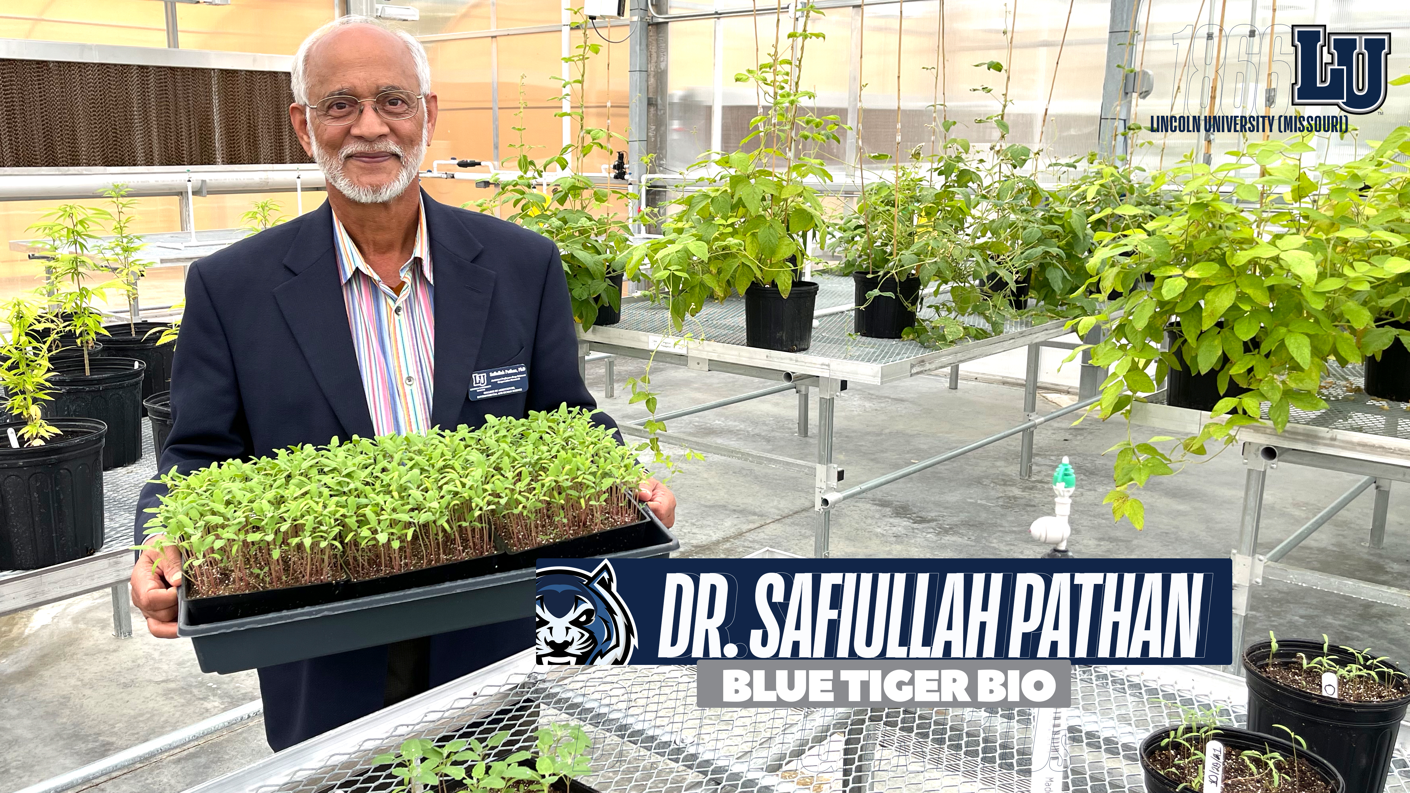 Associate Professor of Crop Science, Dr. Safiullah Pathan. Photo by: Keena Lynch.