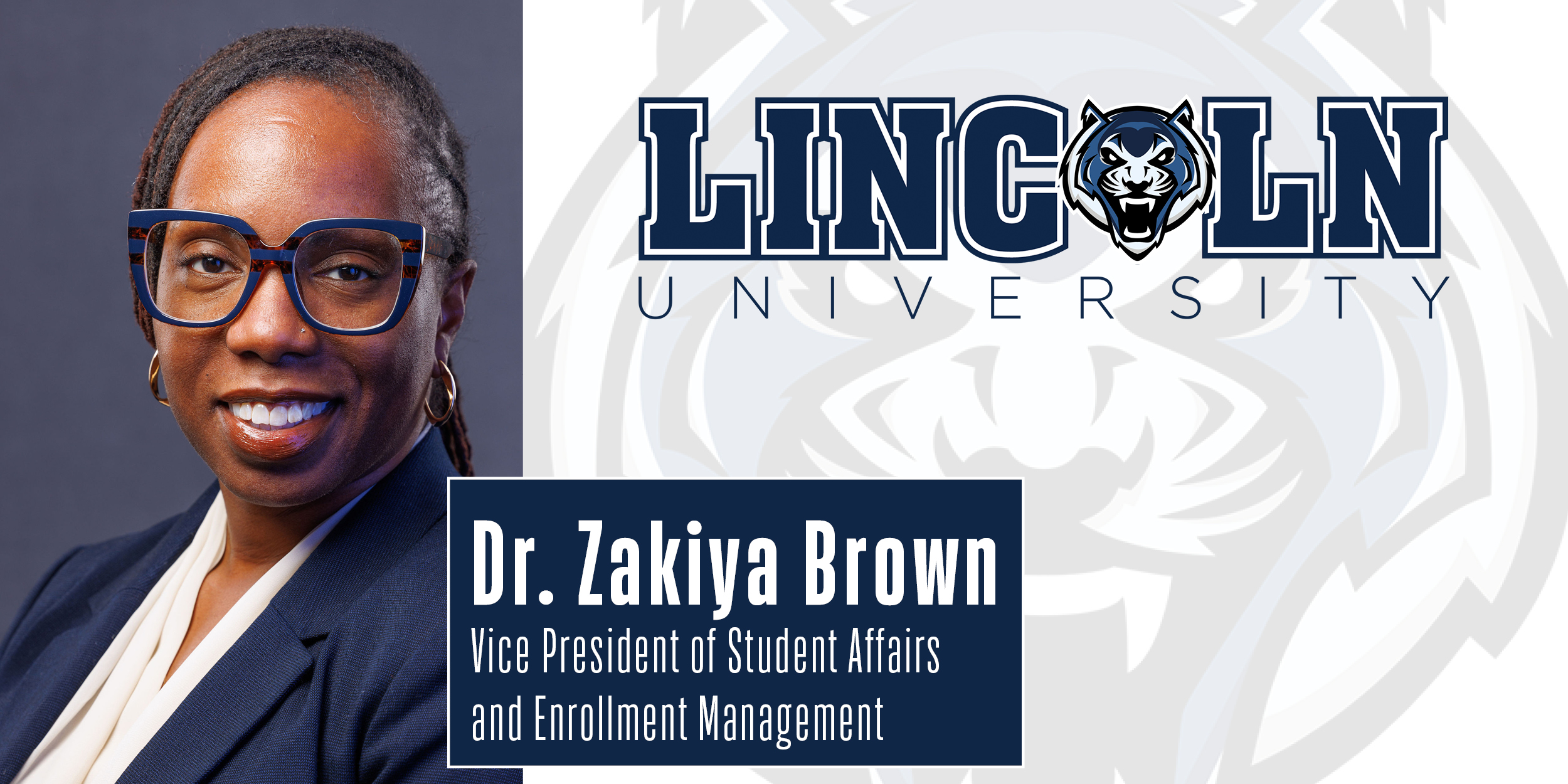 Lincoln University Vice President of Student Affairs and Enrollment Management Zakiya Brown