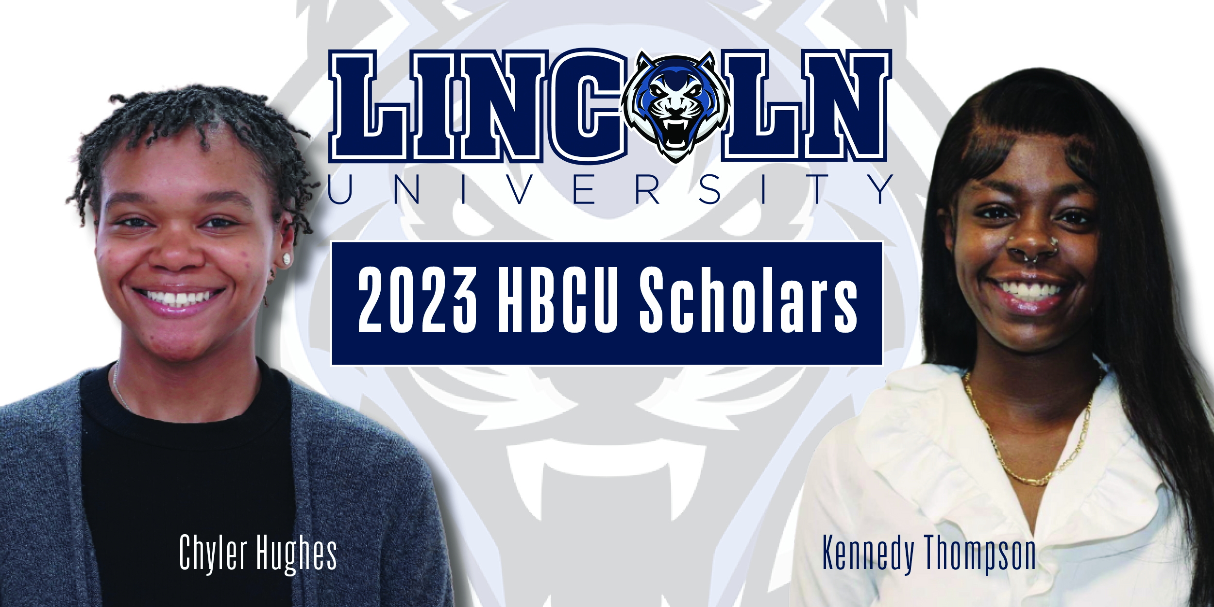 LU seniors Chyler Hughes and Kennedy Thompson will serve as student ambassadors, attending workshops and master classes to enhance their leadership skills and professional development as part of the 2023 HBCU Scholar Recognition Program.