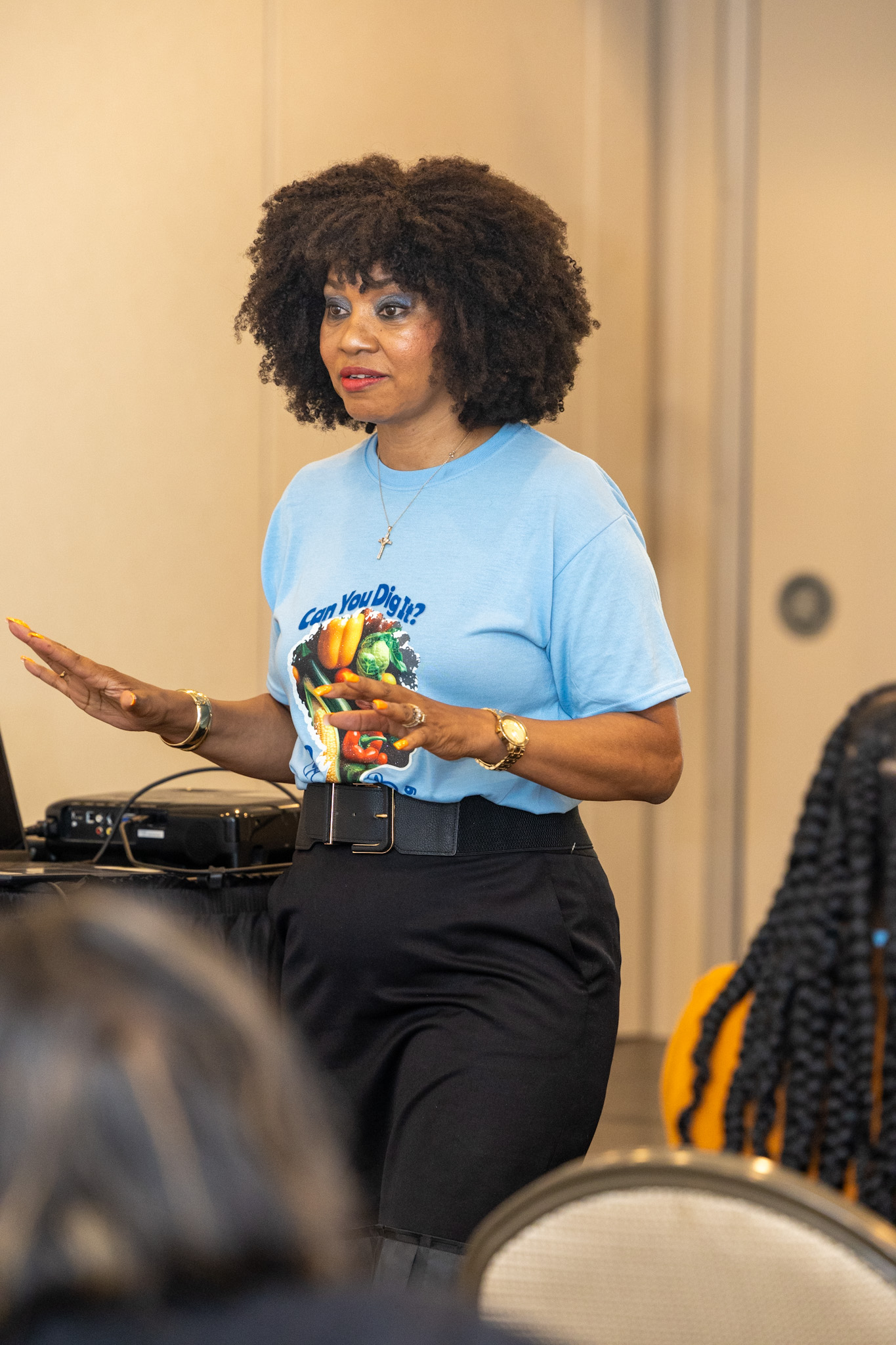 Sandra Jackson, Ph.D., speaking on managing stress and building coping strategies/.
