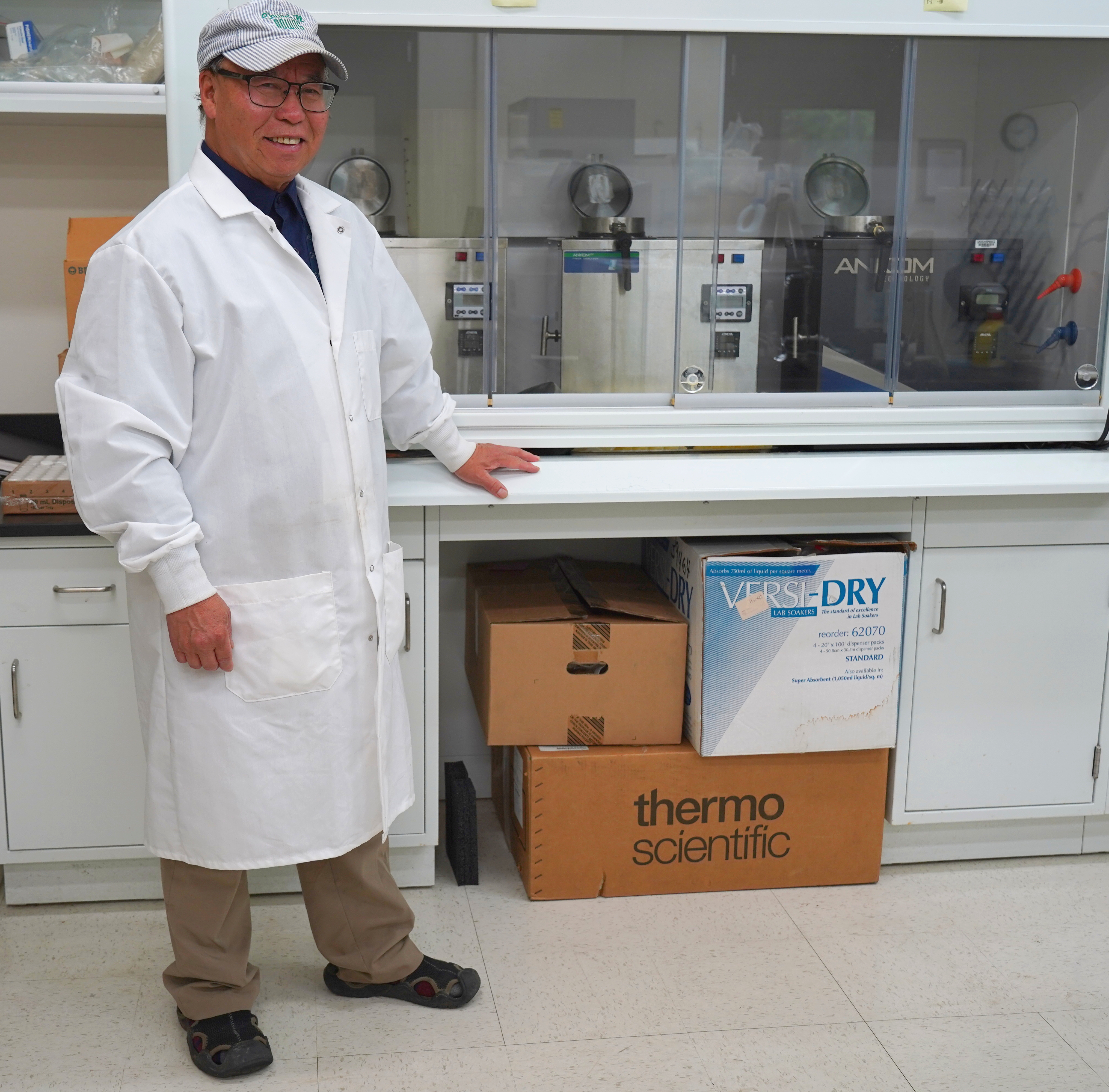 Dr. Tumen Wuliji pictured in one of Lincoln University’s labs, where he conducts research and mentors graduate students in animal and agricultural sciences.