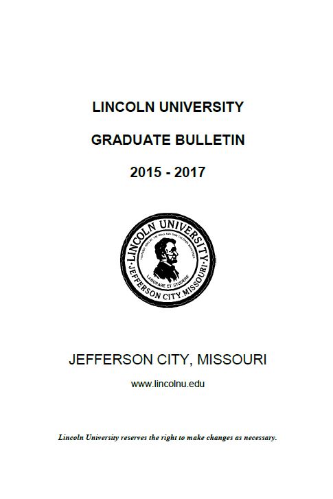 2015 Graduate Bulletin cover
