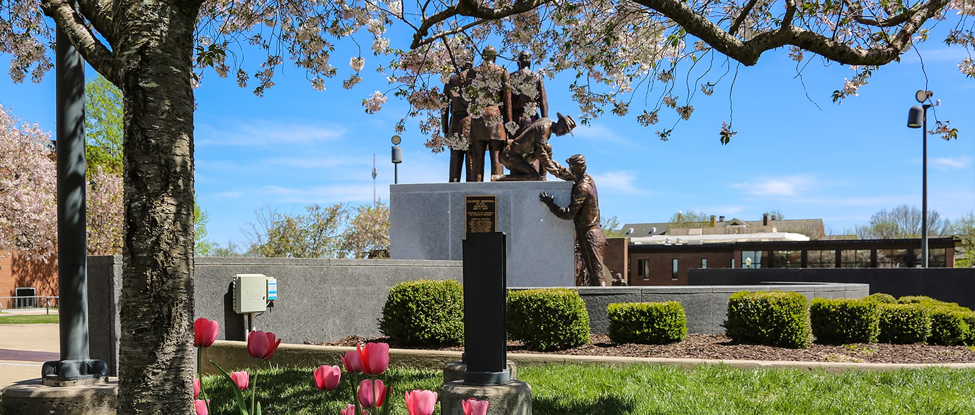 Lincoln University of Missouri campus in spring