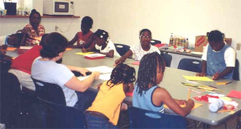children in classroom
