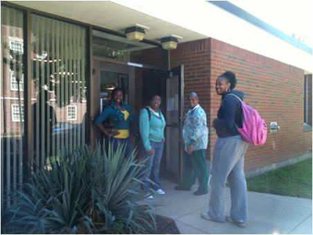 Students at Health Center