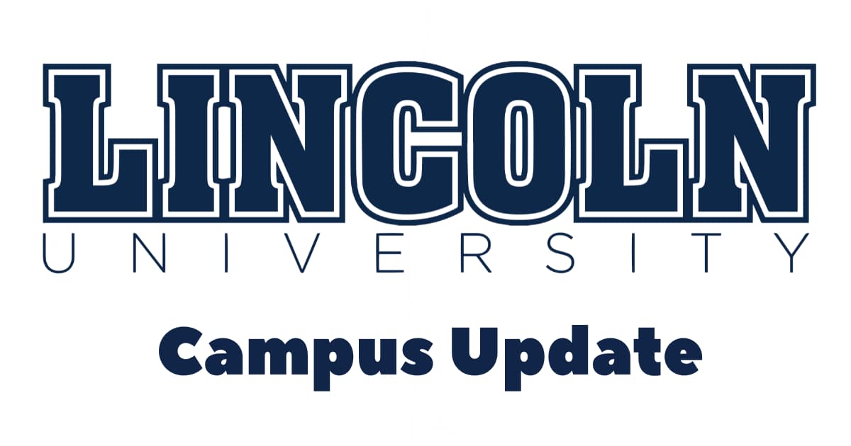Lincoln University logo with the words Campus Update