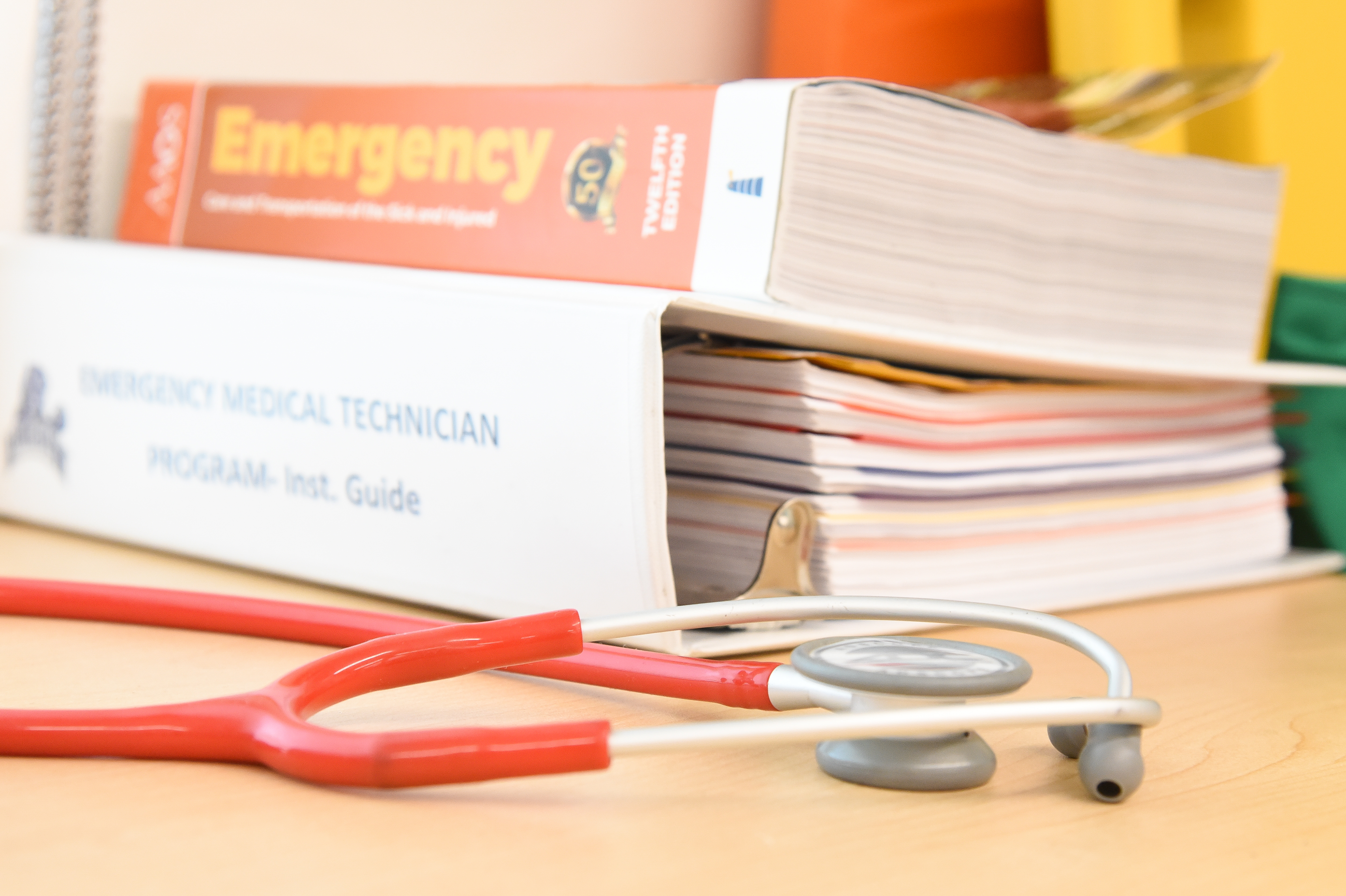 Image of the EMT book used at Lincoln University
