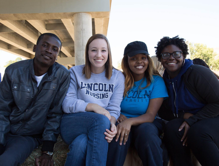 Students on campus