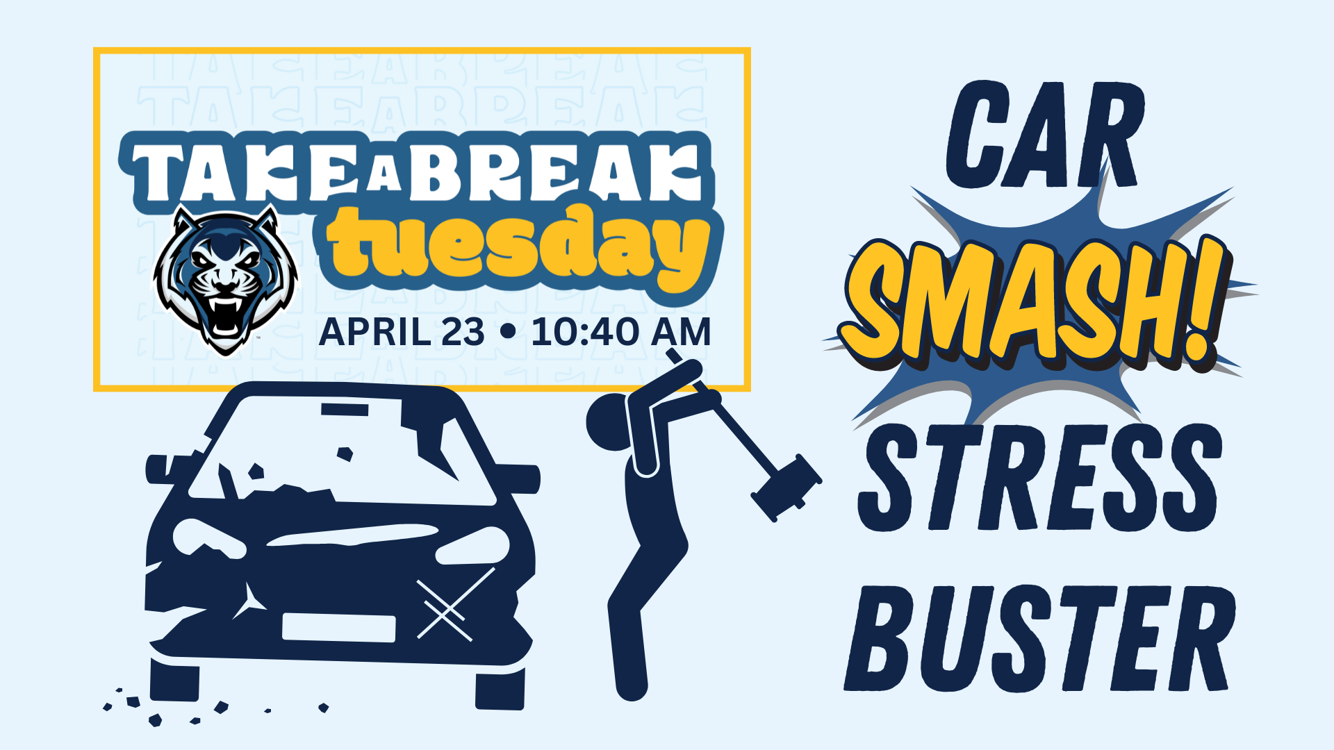 Take-a-Break Tuesday Car Smash graphic