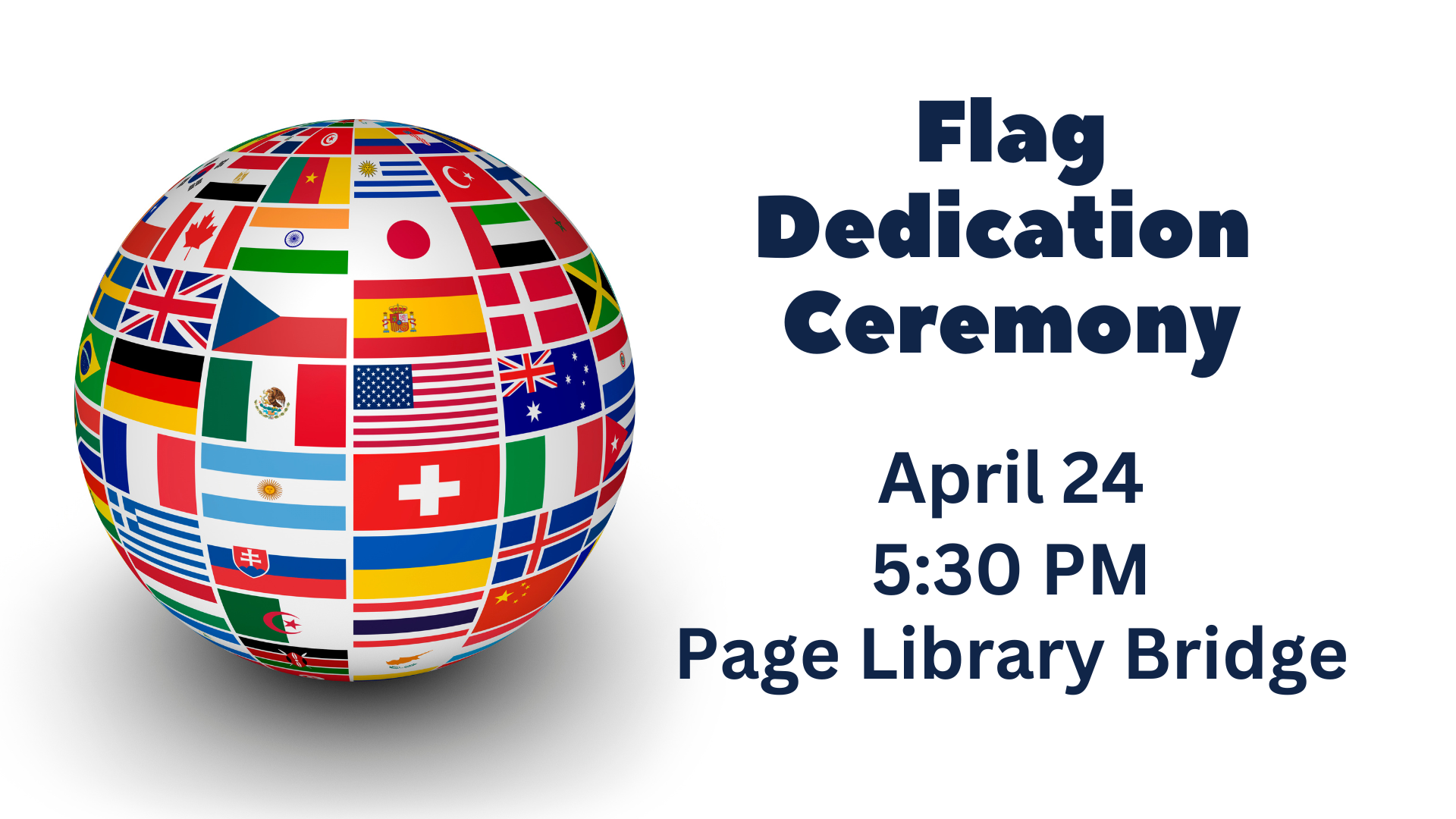 Flag Dedication Ceremony graphic