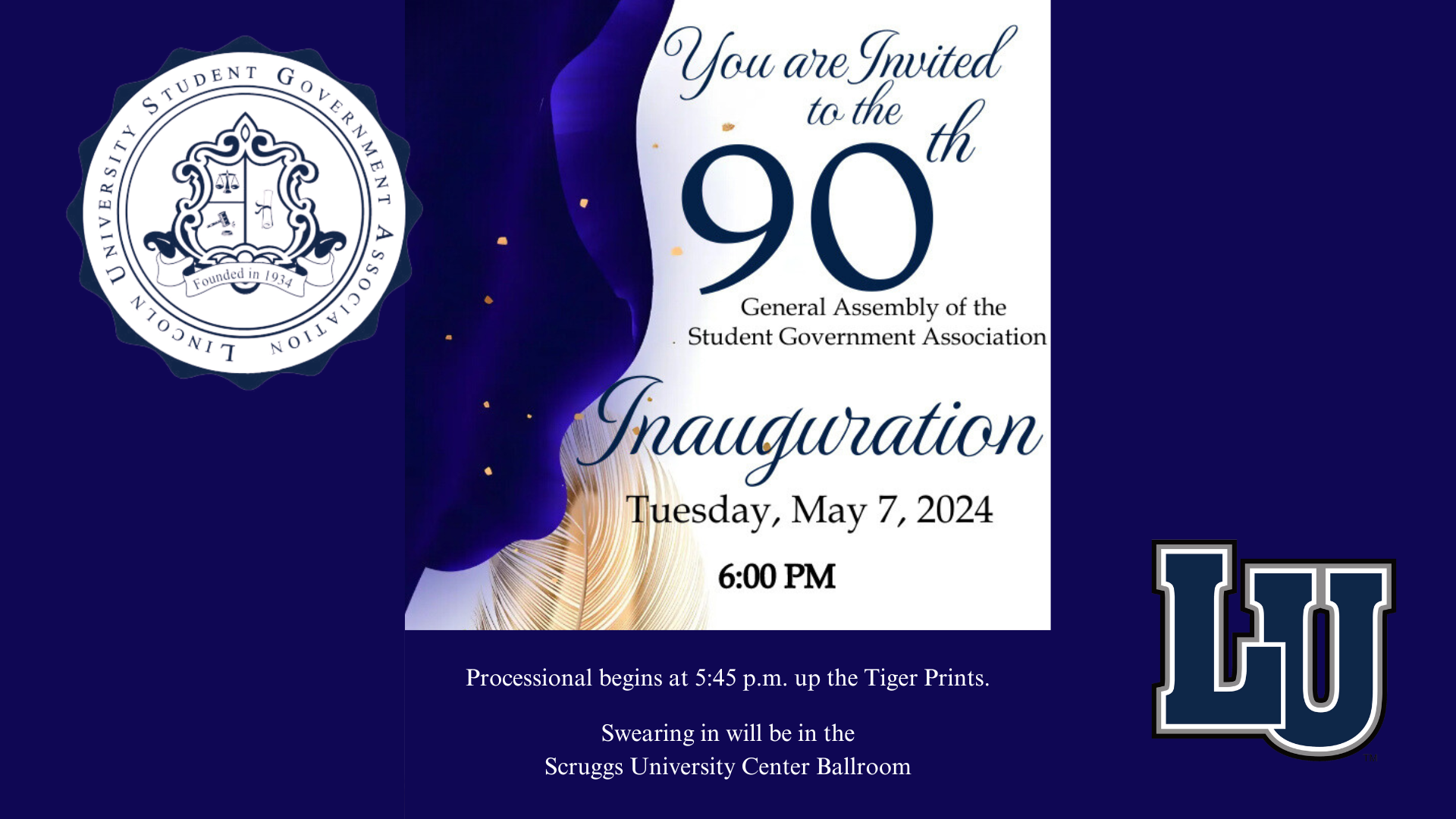 SGA Inauguration slide