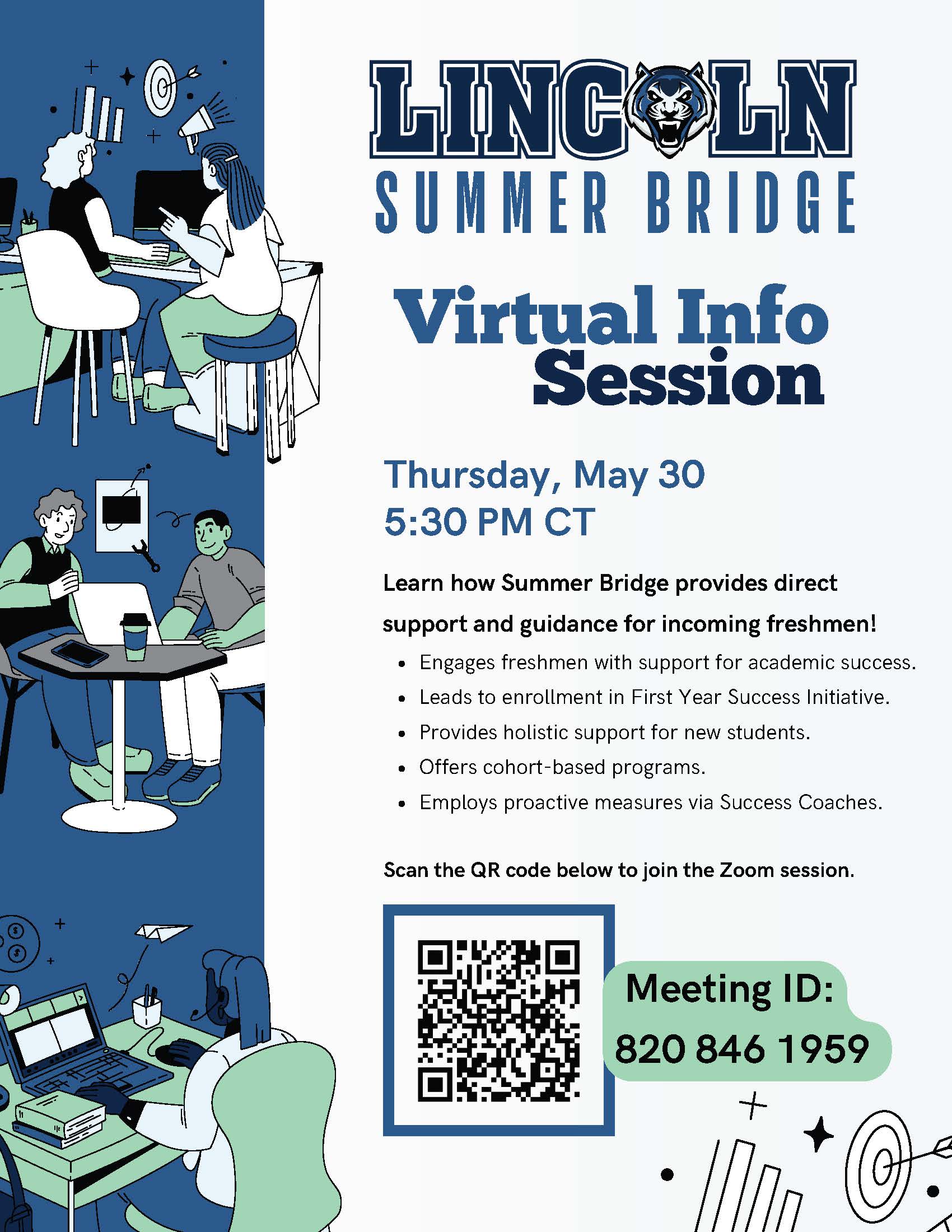 Summer Bridge Virtual Info Session flyer