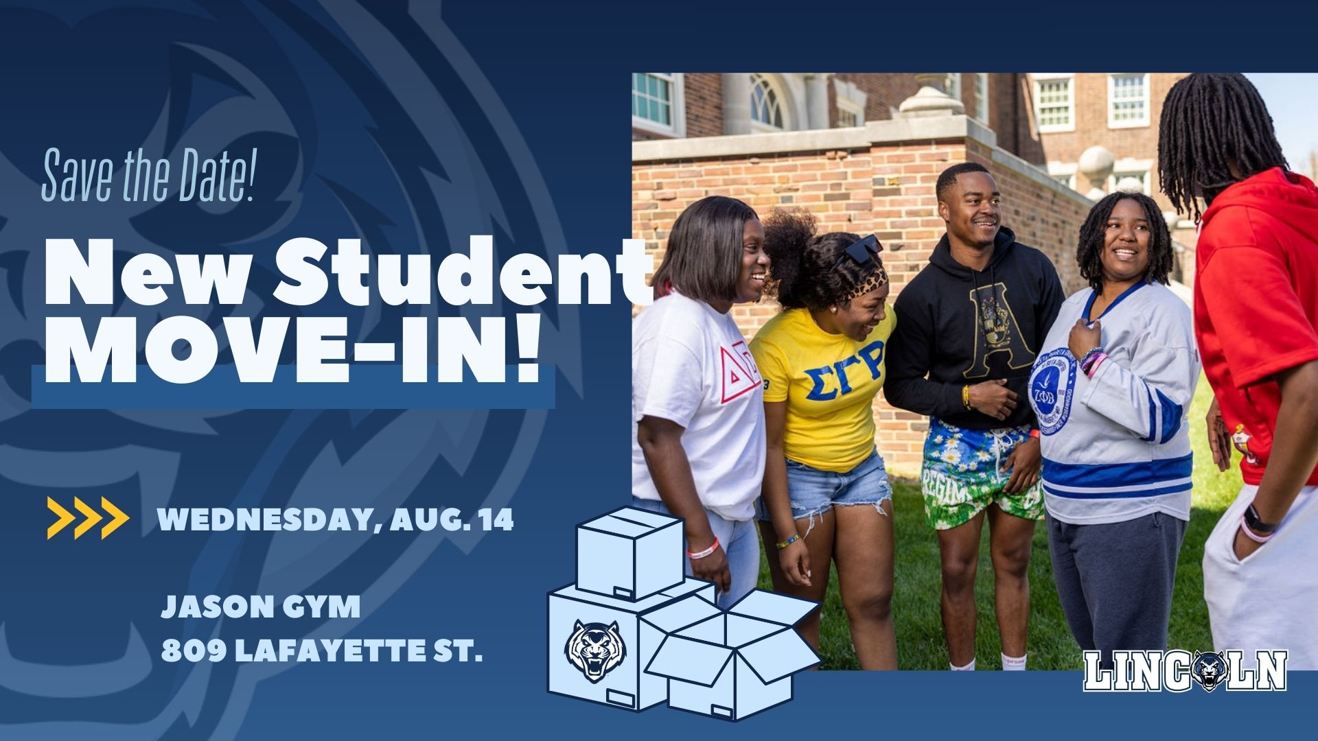 New Student Move-In graphic