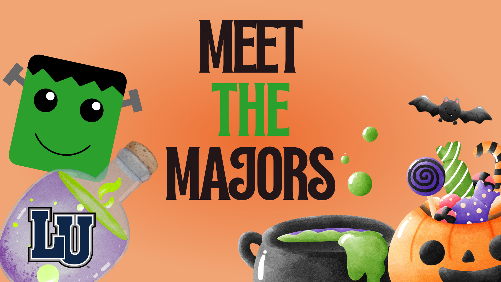 Meet the Majors Halloween-themed graphic