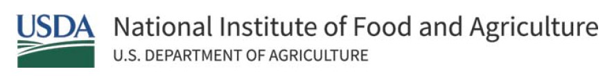 USDA color logo with National Institute of Food and Agriculture, U.S. Department of Agriculture