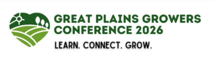 Great Plains Growers Conference 2026 logo with green farmland heart icon and the tagline “Learn. Connect. Grow.”