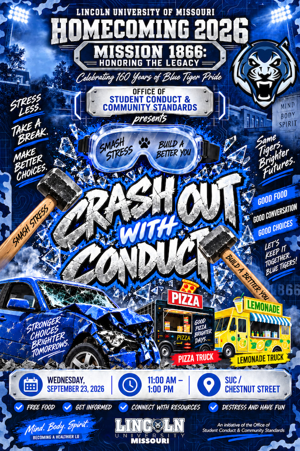 Crashout With Conduct: Sept. 23, 11 a.m.–1 p.m. at SUC/Chestnut Street. Free food, stress relief and resources.