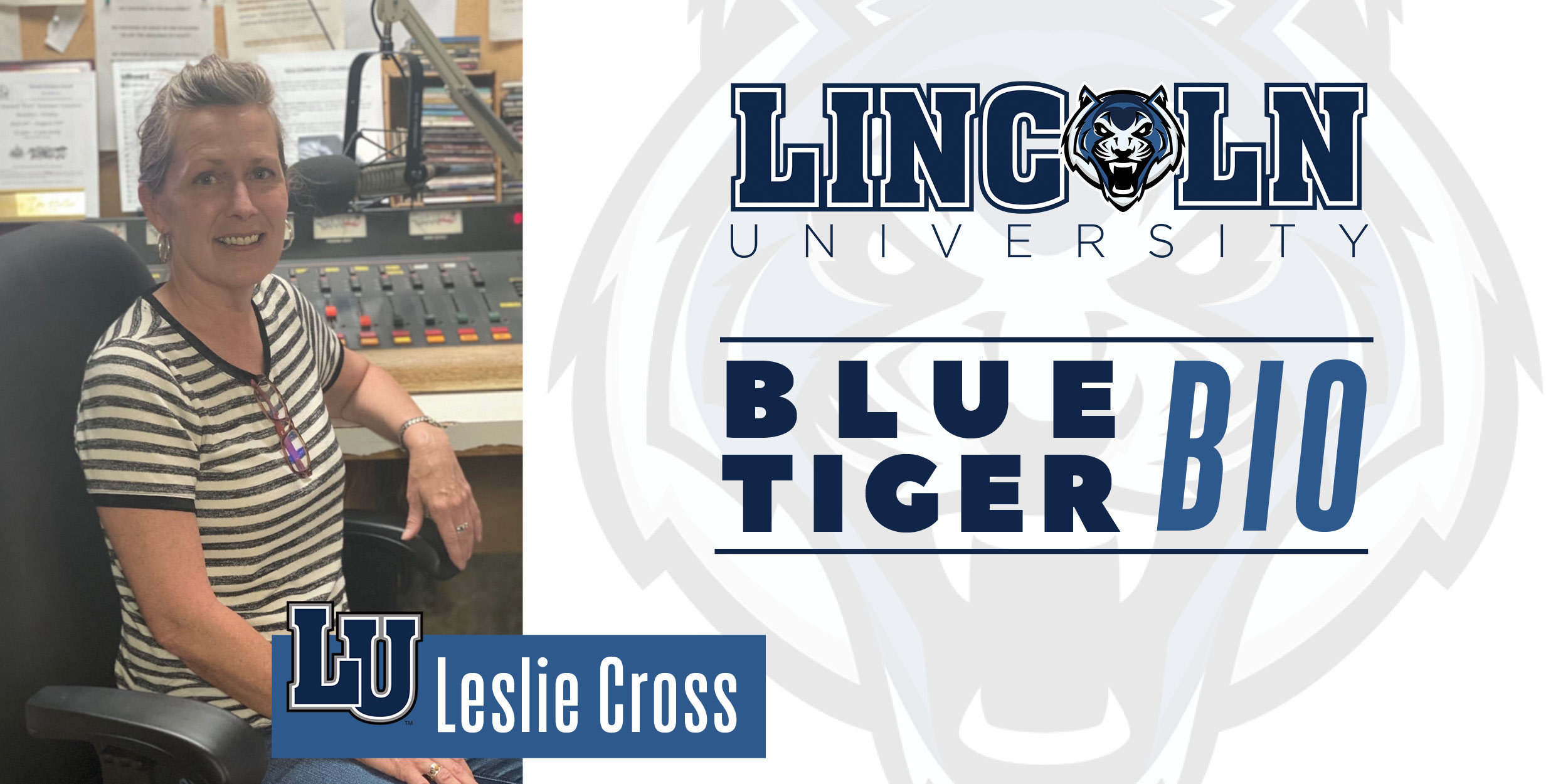 Leslie Cross, adjunct faculty member in the Lincoln University Department of Journalism