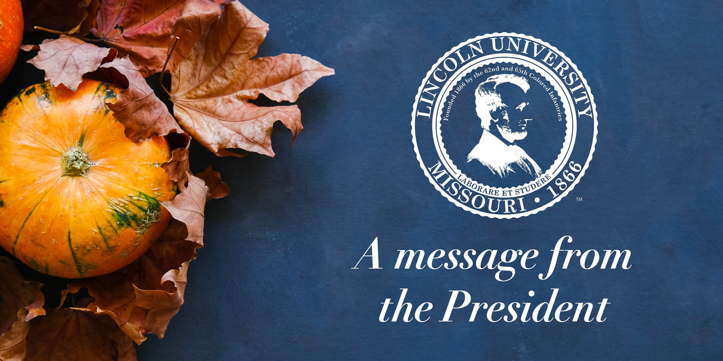 Lincoln University of Missouri President John B. Moseley share holiday blessings.