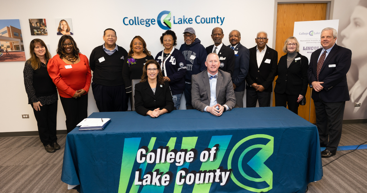 Lincoln University of Missouri Agreement Signing Ceremony Formalizes Transfer Path for College of Lake County Students