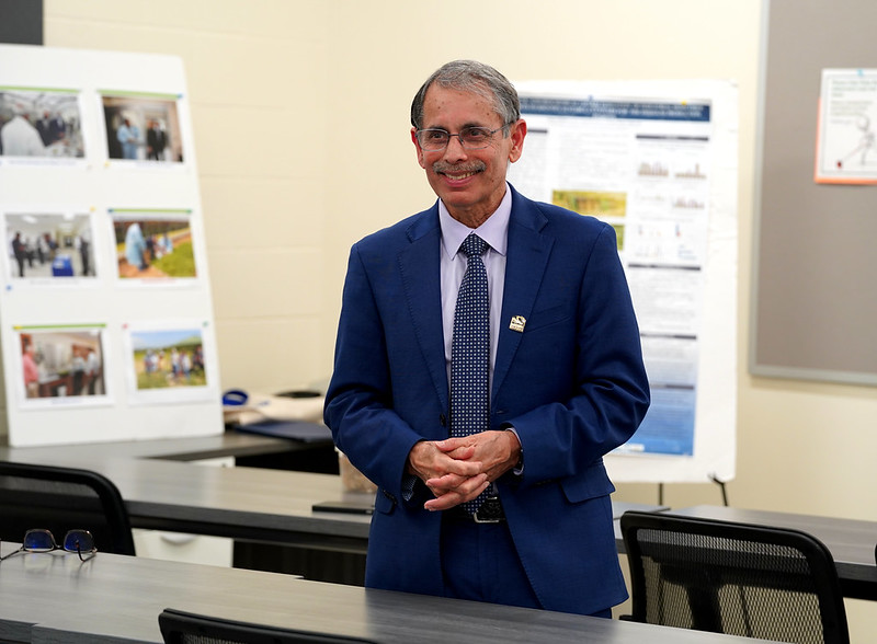 Director of the USDA National Institute of Food and Agriculture (NIFA) Dr. Manji Misra discusses NIFA’s vision for the future during a visit to Lincoln University on October 4, 2023.