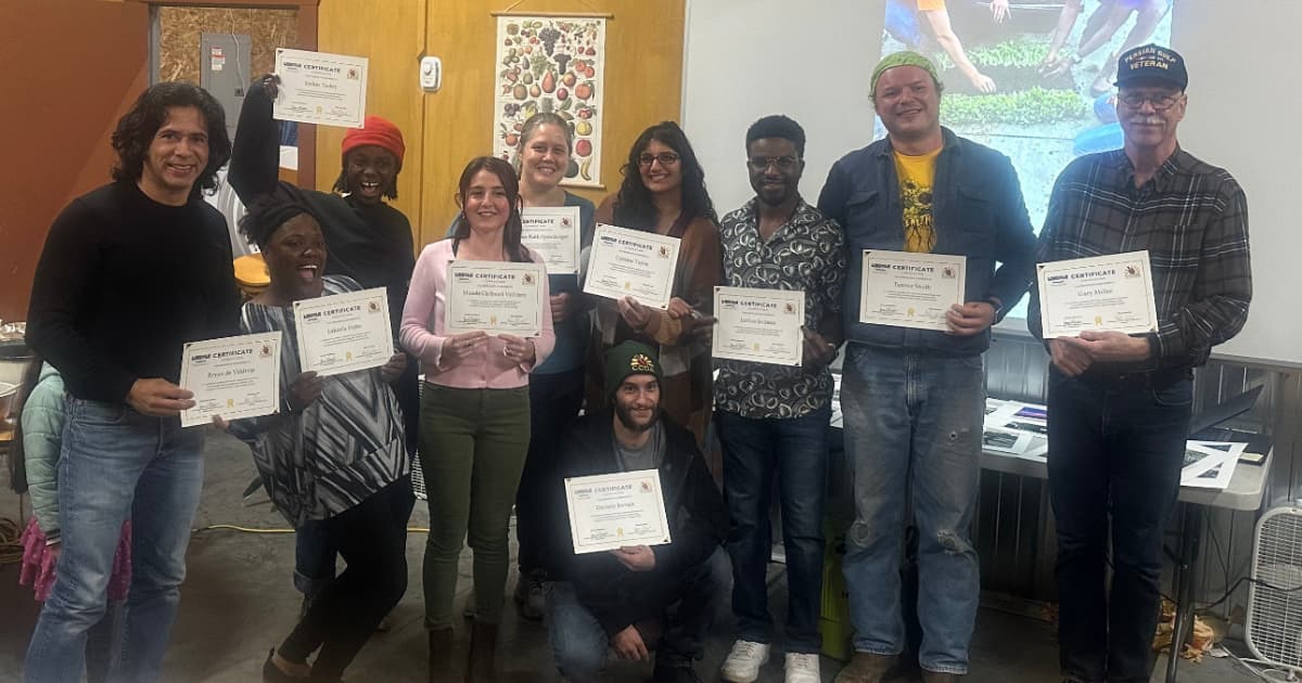 depiction of Ten exceptional students proudly graduated from the Market Gardener Apprenticeship on October 30, 2023.