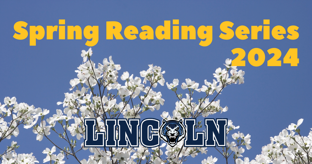 2024 Spring Reading Series on April 23, 2024, at 6:15 p.m. in Pawley Theatre