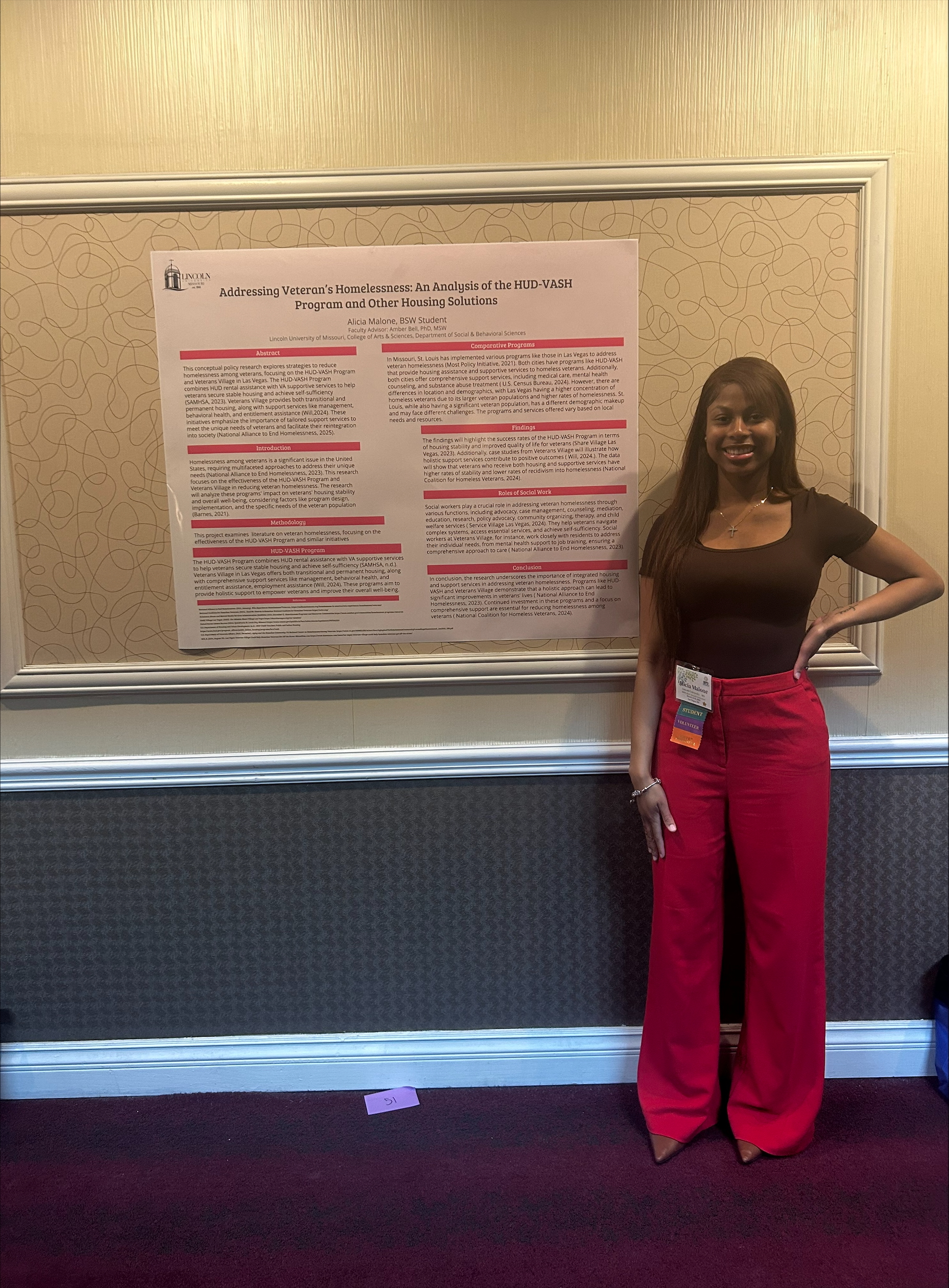 Alicia Malone and her posted titled, Addressing Veterans Homelessness: An Analysis of the HUD–VASH Program and Other Housing Solutions