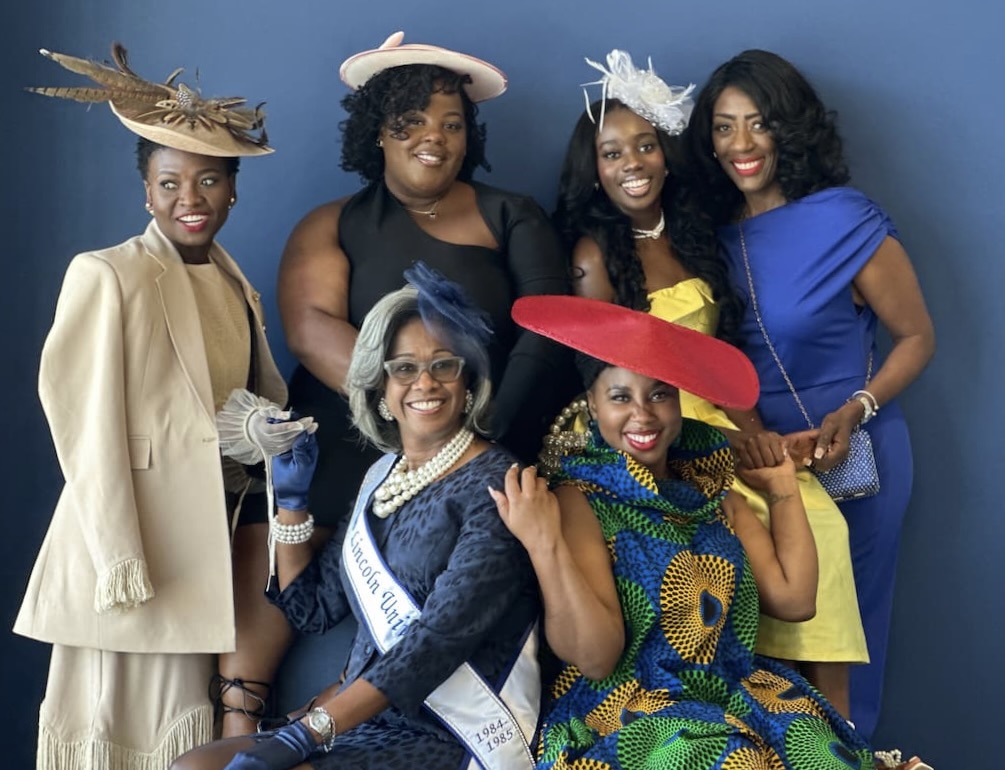 Staci Garrett Oliver and campus queens during Homecoming 2024.