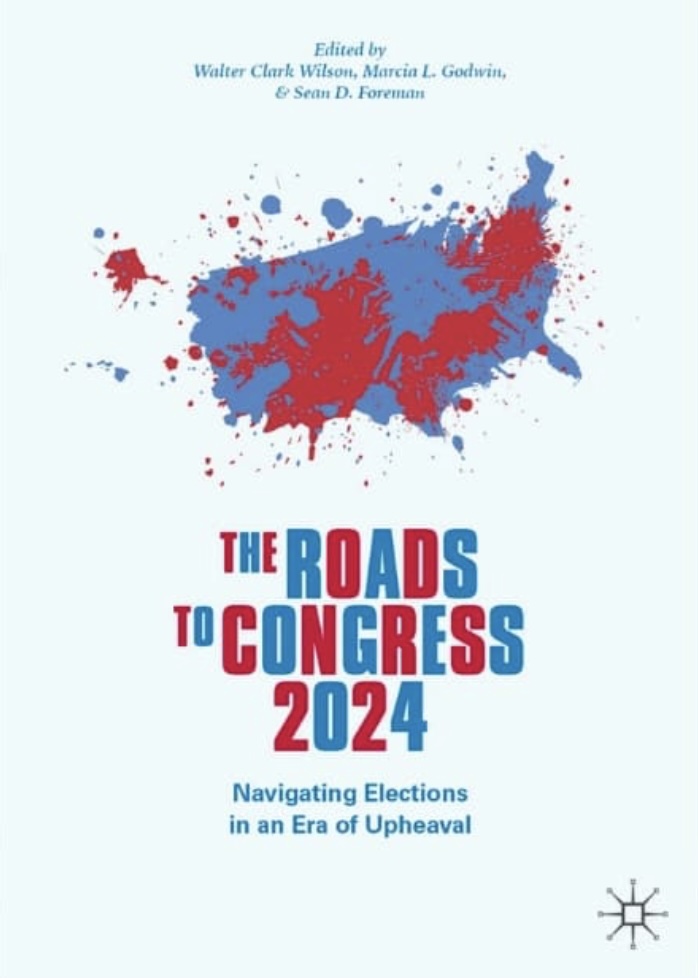 Red, white and blue book cover of The Roads to Congress 2024 book.