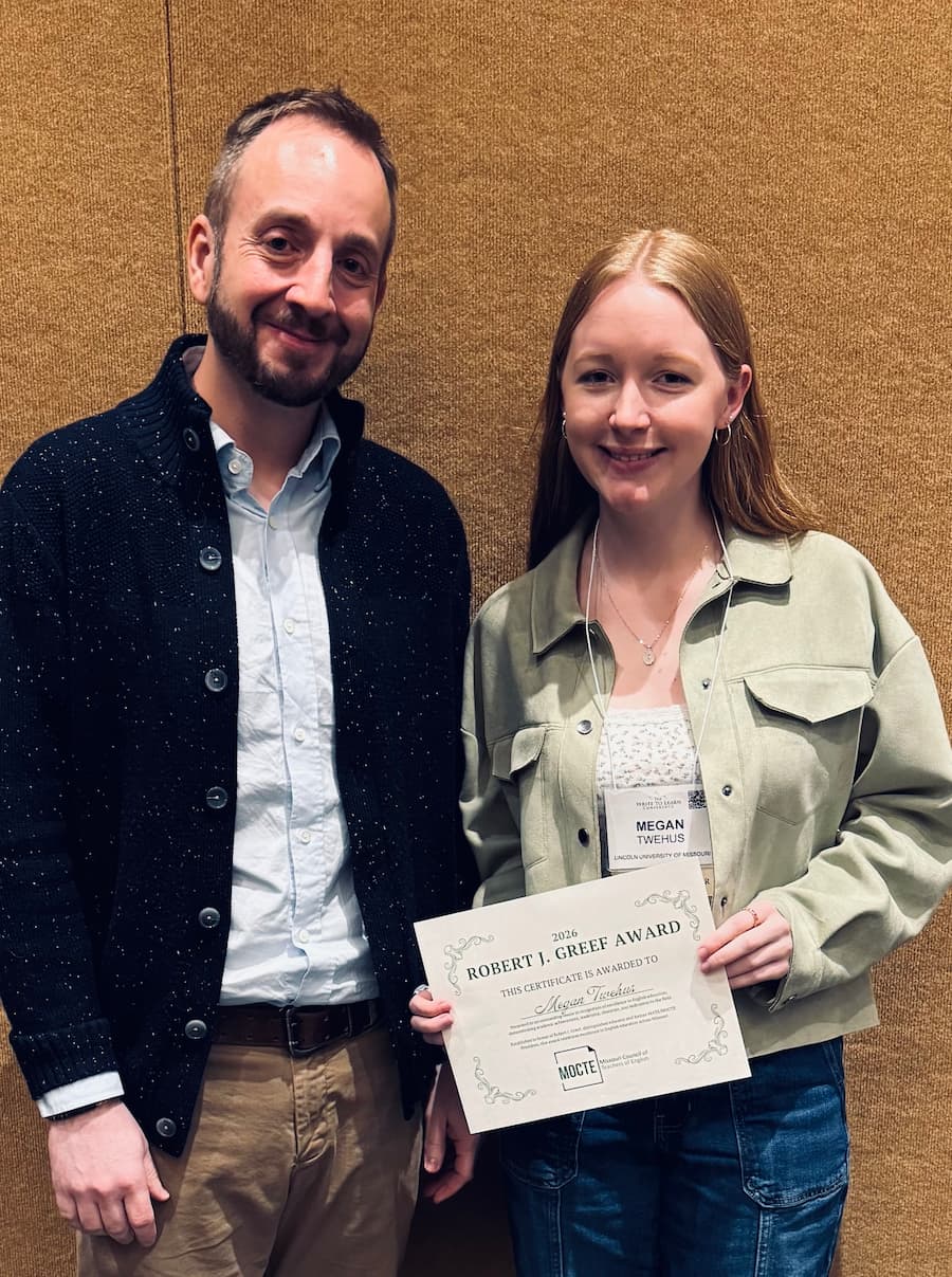 Megan Twehus and Professor Eli Burrel