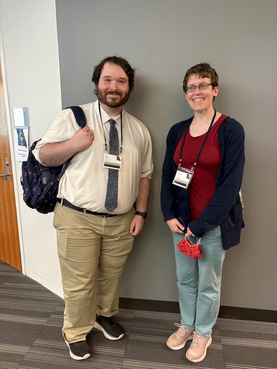 Max McCarthy and Elizabeth Dorssom at the Annual Science Conference.