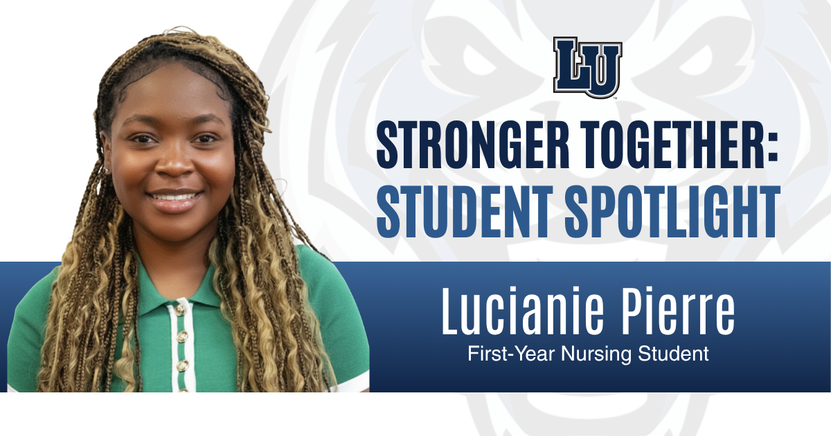 Lucianie Pierre, a first-year nursing student at Lincoln University.
