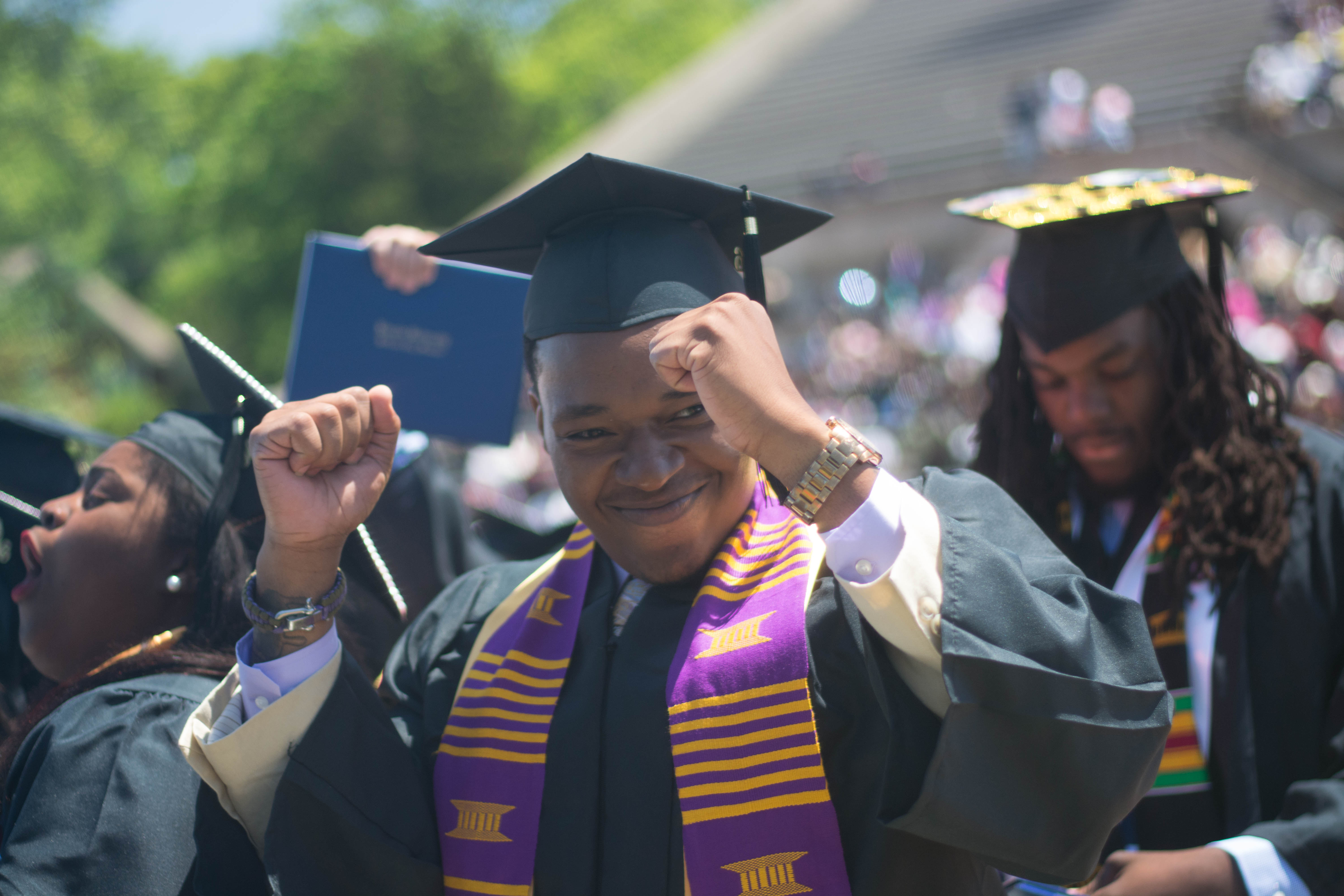Image of students at a graduation ceremony